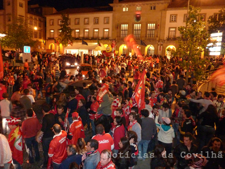 Festa benfiquista encheu o Pelourinho